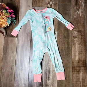 Kids Headquarters Blue Tie Dye Onesie Embroidered Sea Animals Toddler Girl Sz 2T